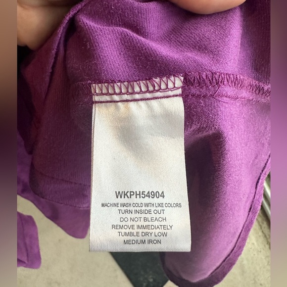 Wrangler Pearl Snap Suede Western Button Up Shirt Size Large Purple Pattern - Picture 6 of 10